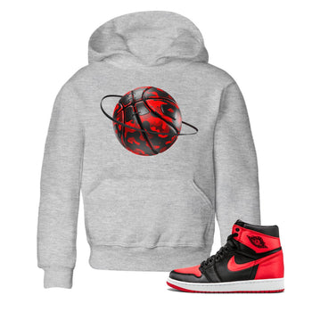 Air Jordan 1 Satin Bred shirt to match jordans Camo Basketball Planet sneaker tees AJ1Satin Bred SNRT Sneaker Release Tees Baby Toddler Heather Grey 1 T-Shirt