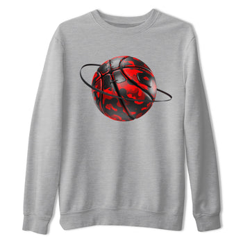 Air Jordan 1 Satin Bred shirt to match jordans Camo Basketball Planet sneaker tees AJ1Satin Bred SNRT Sneaker Release Tees Unisex Heather Grey 2 T-Shirt
