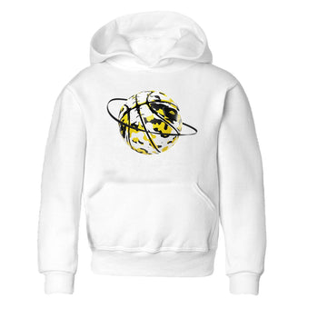1s Yellow Ochre shirt to match jordans Camo Basketball Planet sneaker tees Air Jordan 1 Yellow Ochre SNRT sneaker release tees baby toddler White 2 cotton Shirt