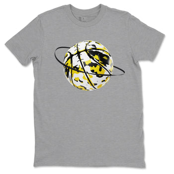 1s Yellow Ochre shirt to match jordans Camo Basketball Planet sneaker tees Air Jordan 1 Yellow Ochre SNRT Sneaker Release Tees unisex cotton Heather Grey 2 crew neck shirt