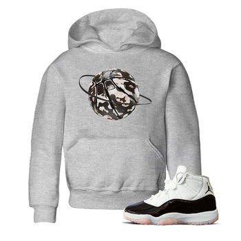 Air Jordan 11 Neapolitan shirt to match jordans Camo Basketball Planet sneaker tees AJ11 Neapolitan SNRT Sneaker Release Tees Baby Toddler Heather Grey 1 T-Shirt