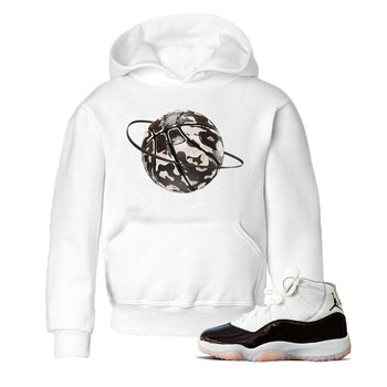 Air Jordan 11 Neapolitan shirt to match jordans Camo Basketball Planet sneaker tees AJ11 Neapolitan SNRT Sneaker Release Tees Baby Toddler White 1 T-Shirt