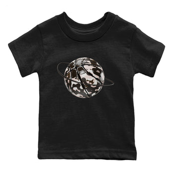 Air Jordan 11 Neapolitan shirt to match jordans Camo Basketball Planet sneaker tees AJ11 Neapolitan SNRT Sneaker Release Tees Baby Toddler Black 2 T-Shirt