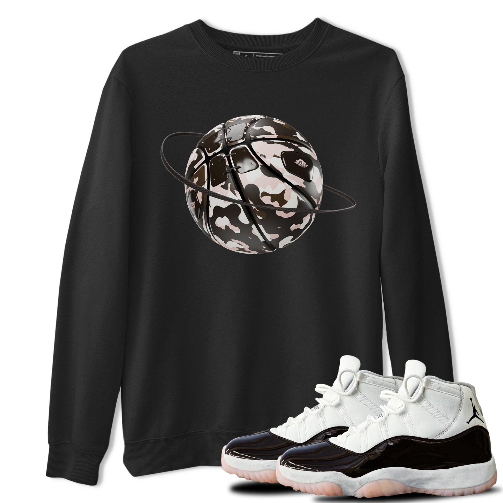 Air Jordan 11 Neapolitan shirt to match jordans Camo Basketball Planet sneaker tees AJ11 Neapolitan SNRT Sneaker Release Tees Unisex Black 1 T-Shirt
