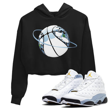 Air Jordan 13 Blue Grey shirt to match jordans Camo Basketball Planet sneaker tees AJ13 Blue Grey SNRT Sneaker Release Tees Black 1 crop length shirt