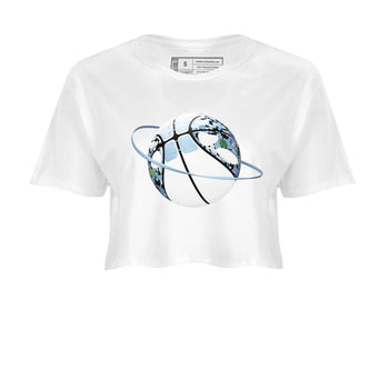 Air Jordan 13 Blue Grey shirt to match jordans Camo Basketball Planet sneaker tees AJ13 Blue Grey SNRT Sneaker Release Tees White 2 crop length shirt