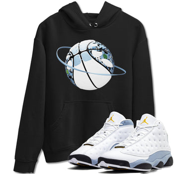 Air Jordan 13 Blue Grey shirt to match jordans Camo Basketball Planet sneaker tees AJ13 Blue Grey SNRT Sneaker Release Tees unisex cotton Black 1 crew neck shirt