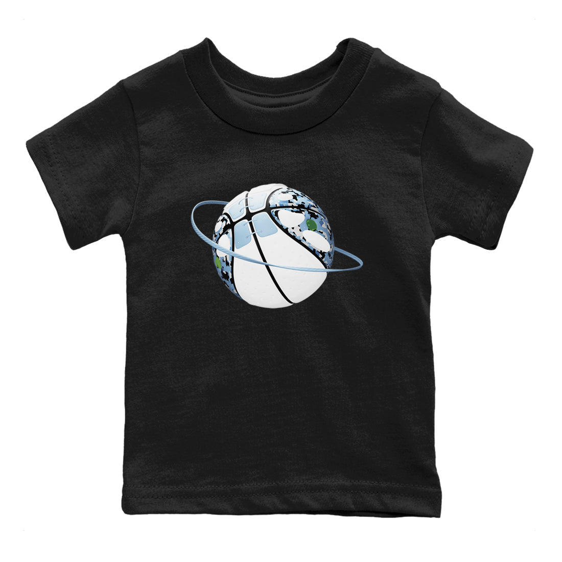 Air Jordan 13 Blue Grey shirt to match jordans Camo Basketball Planet sneaker tees AJ13 Blue Grey SNRT sneaker release tees baby toddler Black 2 cotton Shirt