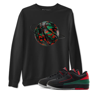 2s Christmas X-mas gift shirt to match jordans Camo Basketball Planet sneaker tees Air Jordan 2 Christmas SNRT Sneaker Release Tees Unisex Black 1 T-Shirt