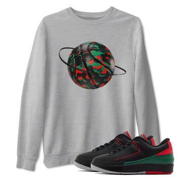 2s Christmas X-mas gift shirt to match jordans Camo Basketball Planet sneaker tees Air Jordan 2 Christmas SNRT Sneaker Release Tees Unisex Heather Grey 1 T-Shirt