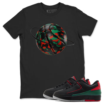 2s Christmas X-mas gift shirt to match jordans Camo Basketball Planet sneaker tees Air Jordan 2 Christmas SNRT Sneaker Release Tees Unisex Black 1 T-Shirt