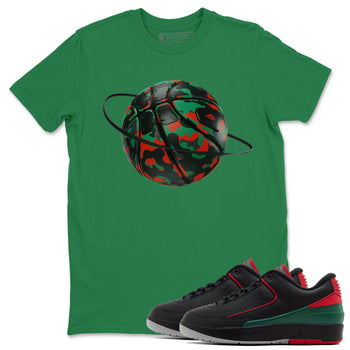 2s Christmas X-mas gift shirt to match jordans Camo Basketball Planet sneaker tees Air Jordan 2 Christmas SNRT Sneaker Release Tees Unisex Kelly Green 1 T-Shirt