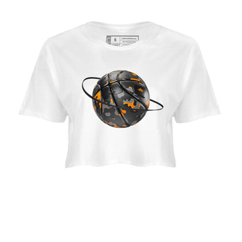 Air Jordan 3 Fear shirt to match jordans Camo Basketball Planet sneaker tees AJ3 Fear SNRT Sneaker Release Tees White 2 Crop T-Shirt