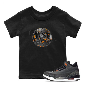 Air Jordan 3 Fear shirt to match jordans Camo Basketball Planet sneaker tees AJ3 Fear SNRT Sneaker Release Tees Baby Toddler Black 1 T-Shirt