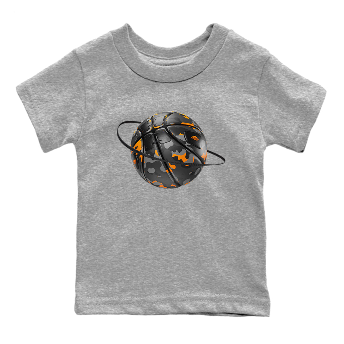 Air Jordan 3 Fear shirt to match jordans Camo Basketball Planet sneaker tees AJ3 Fear SNRT Sneaker Release Tees Baby Toddler Heather Grey 2 T-Shirt