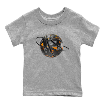 Air Jordan 3 Fear shirt to match jordans Camo Basketball Planet sneaker tees AJ3 Fear SNRT Sneaker Release Tees Baby Toddler Heather Grey 2 T-Shirt