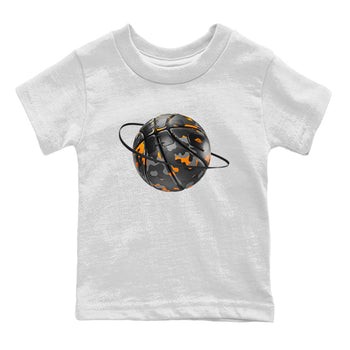 Air Jordan 3 Fear shirt to match jordans Camo Basketball Planet sneaker tees AJ3 Fear SNRT Sneaker Release Tees Baby Toddler White 2 T-Shirt