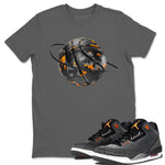 Air Jordan 3 Fear shirt to match jordans Camo Basketball Planet sneaker tees AJ3 Fear SNRT Sneaker Release Tees Unisex Cool Grey 1 T-Shirt