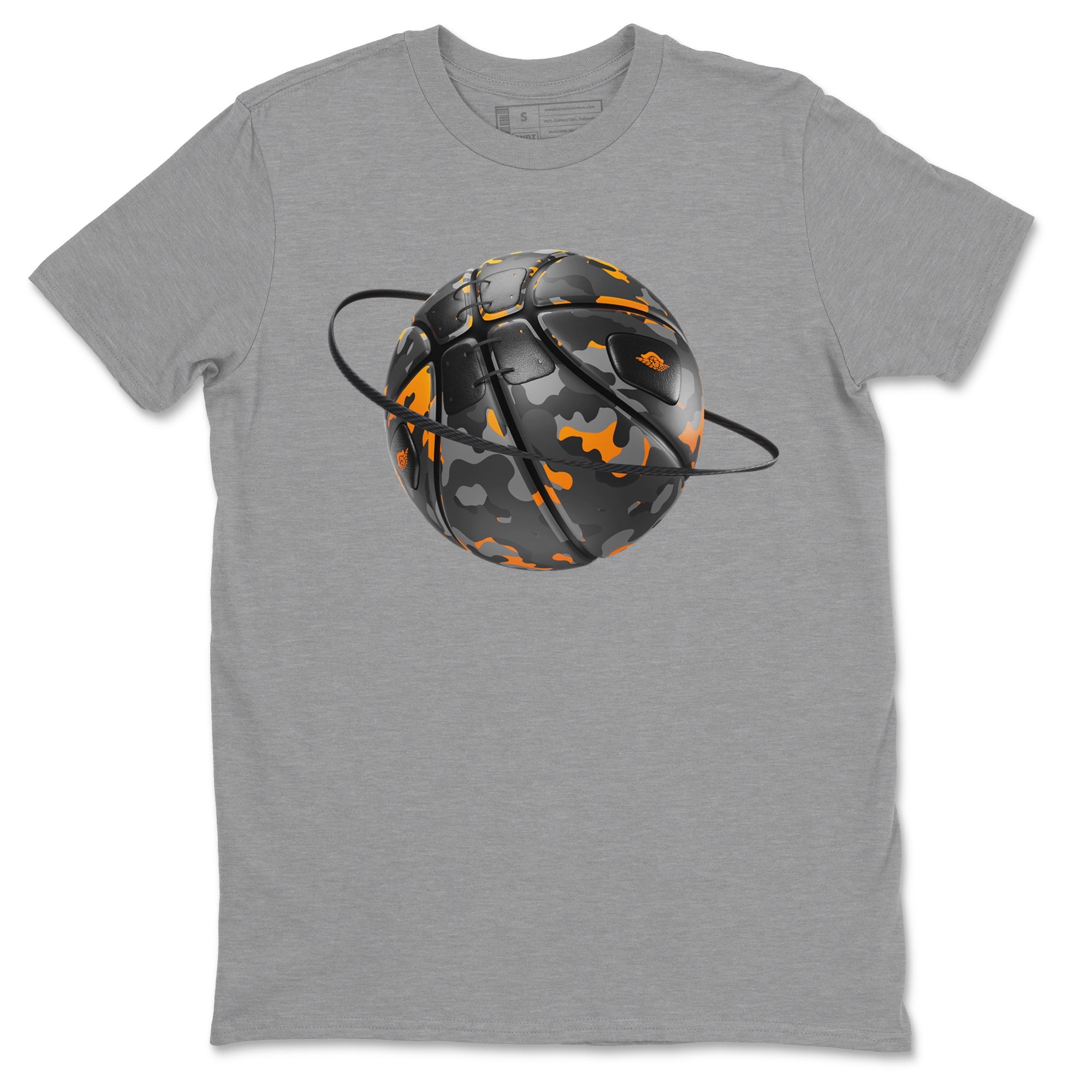 Air Jordan 3 Fear shirt to match jordans Camo Basketball Planet sneaker tees AJ3 Fear SNRT Sneaker Release Tees Unisex Heather Grey 2 T-Shirt