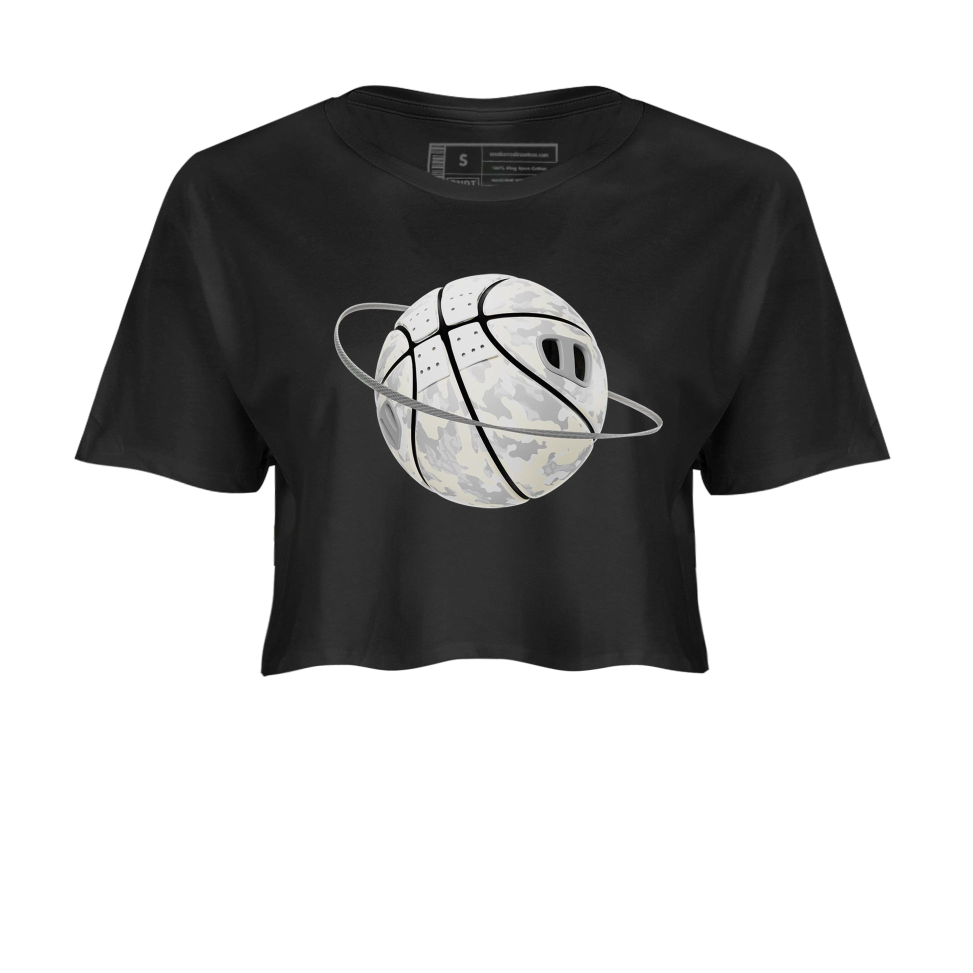 3s Ivory shirt to match jordans Camo Basketball Planet sneaker tees Air Jordan 3 Ivory SNRT Sneaker Release Tees Black 2 crop length shirt