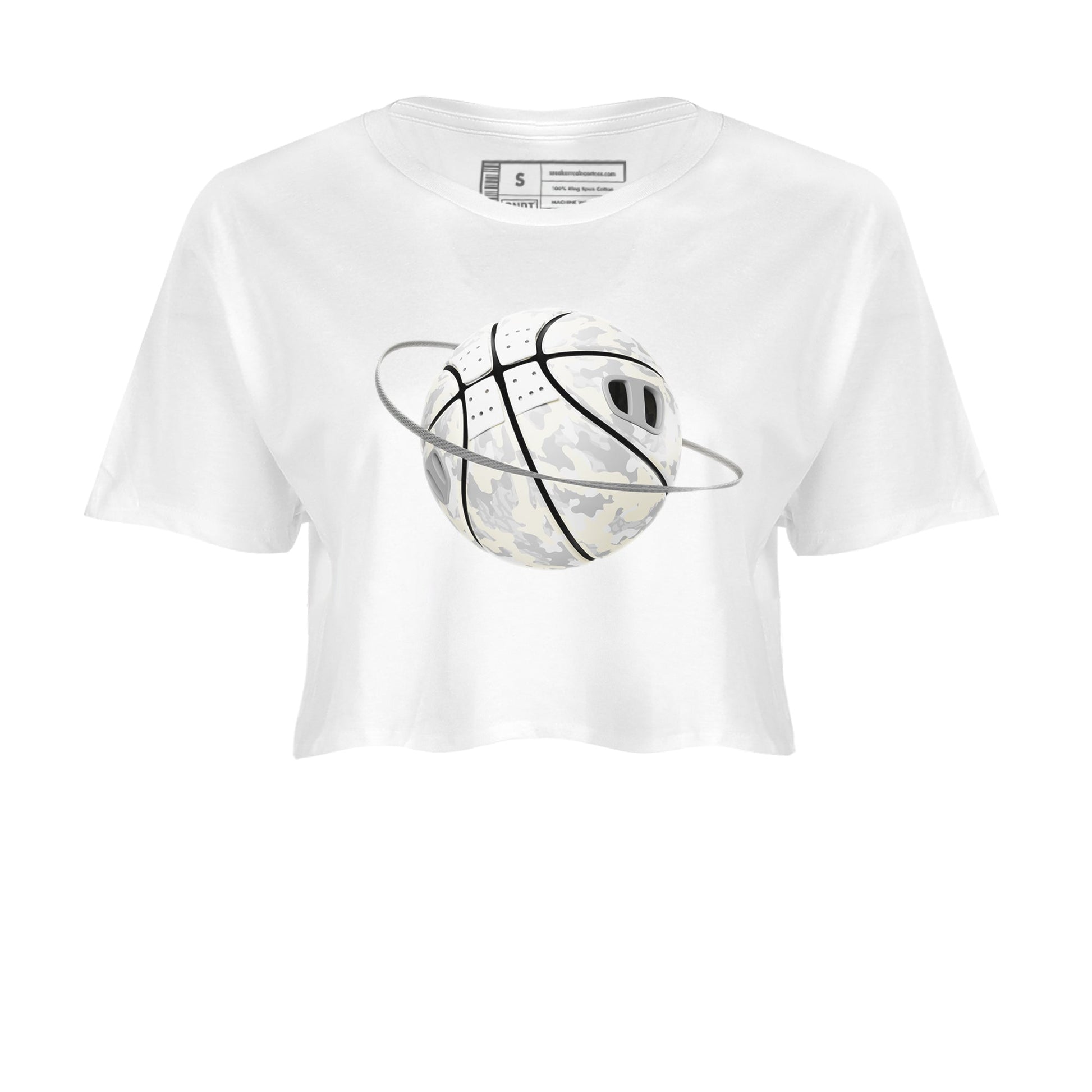 3s Ivory shirt to match jordans Camo Basketball Planet sneaker tees Air Jordan 3 Ivory SNRT Sneaker Release Tees White 2 crop length shirt