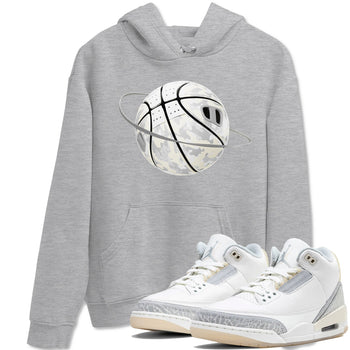 3s Ivory shirt to match jordans Camo Basketball Planet sneaker tees Air Jordan 3 Ivory SNRT Sneaker Release Tees unisex cotton Heather Grey 1 crew neck shirt