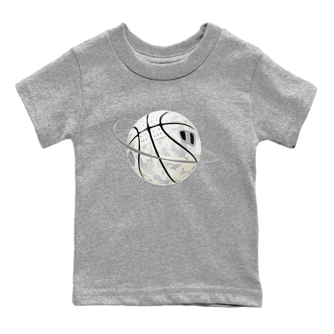 3s Ivory shirt to match jordans Camo Basketball Planet sneaker tees Air Jordan 3 Ivory SNRT sneaker release tees baby toddler Heather Grey 2 cotton Shirt