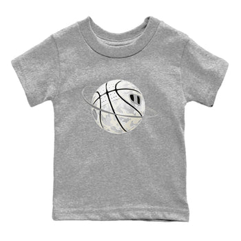 3s Ivory shirt to match jordans Camo Basketball Planet sneaker tees Air Jordan 3 Ivory SNRT sneaker release tees baby toddler Heather Grey 2 cotton Shirt