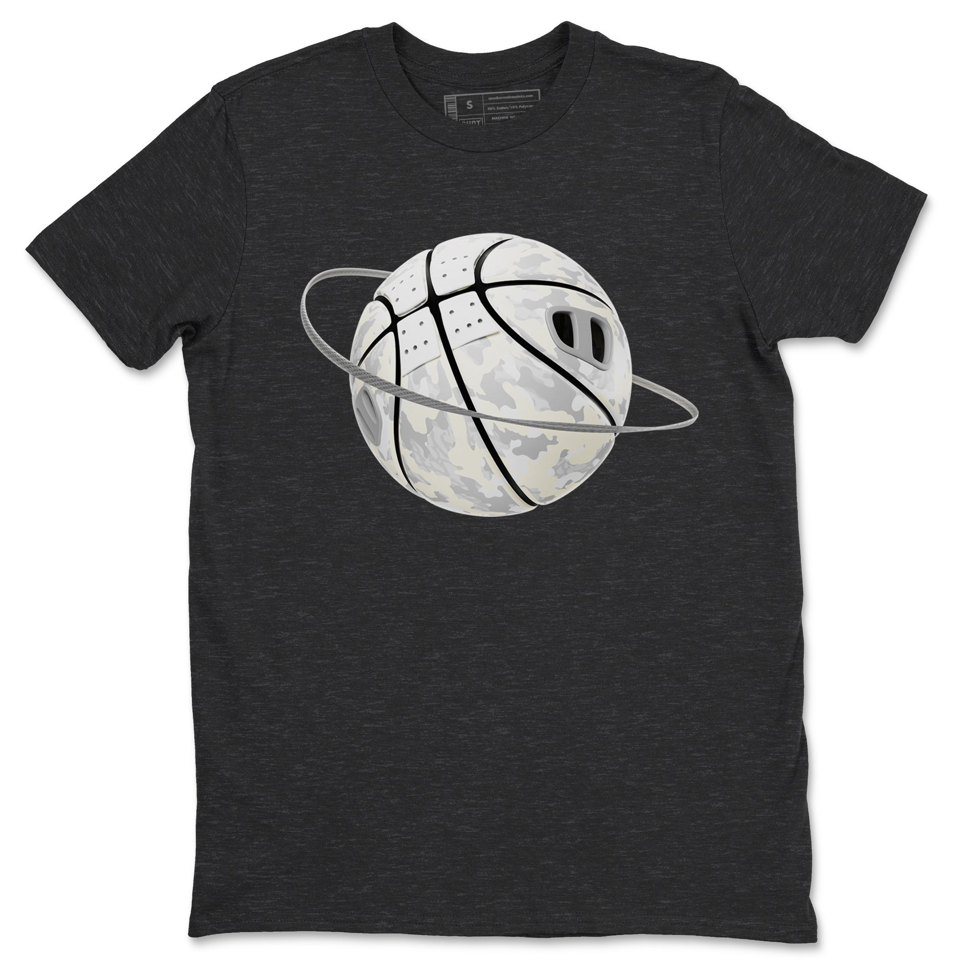 3s Ivory shirt to match jordans Camo Basketball Planet sneaker tees Air Jordan 3 Ivory SNRT Sneaker Release Tees unisex cotton Charcoal Heather 2 crew neck shirt