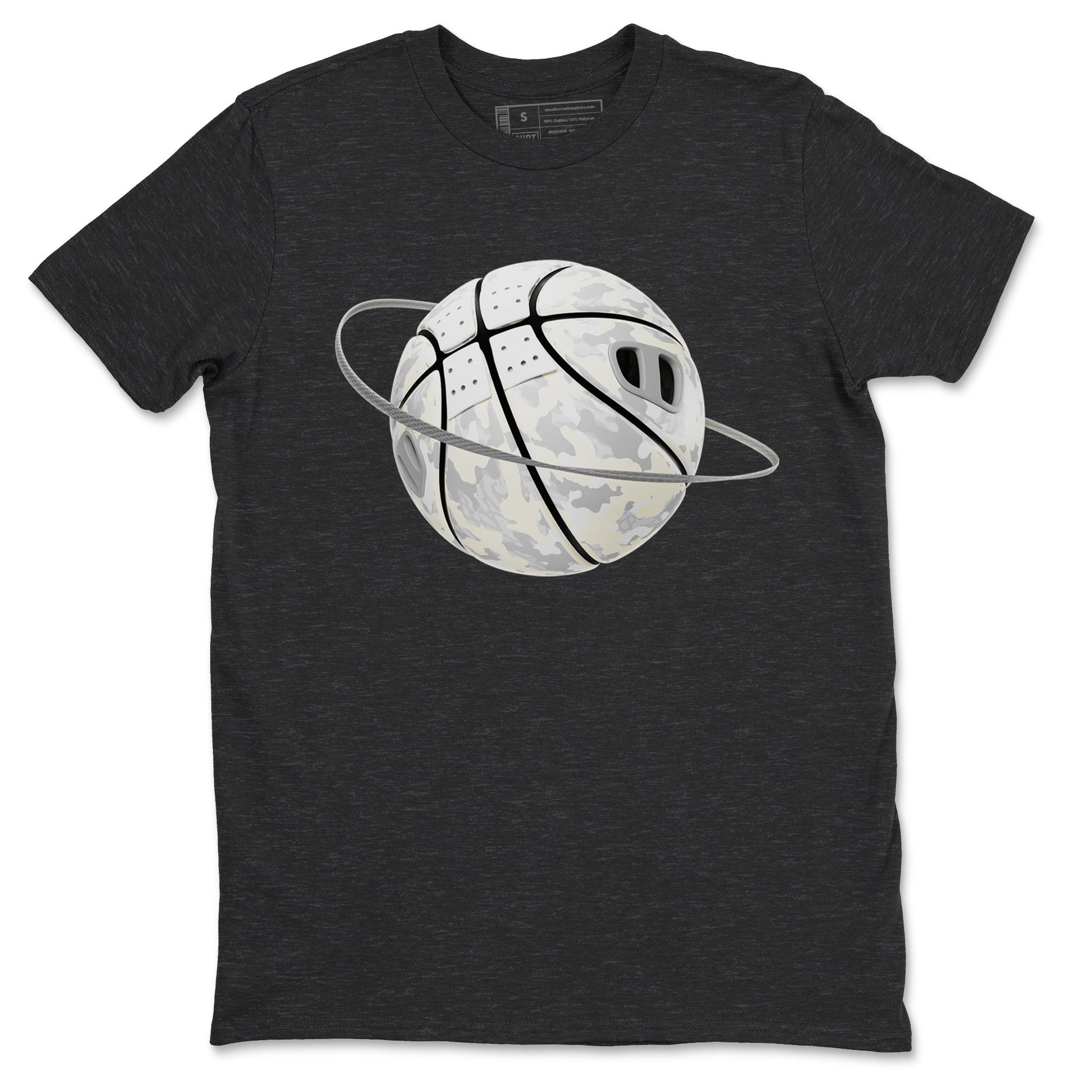 3s Ivory shirt to match jordans Camo Basketball Planet sneaker tees Air Jordan 3 Ivory SNRT Sneaker Release Tees unisex cotton Charcoal Heather 2 crew neck shirt