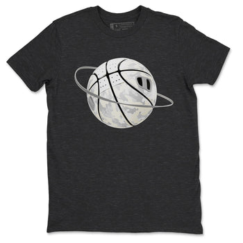 3s Ivory shirt to match jordans Camo Basketball Planet sneaker tees Air Jordan 3 Ivory SNRT Sneaker Release Tees unisex cotton Charcoal Heather 2 crew neck shirt