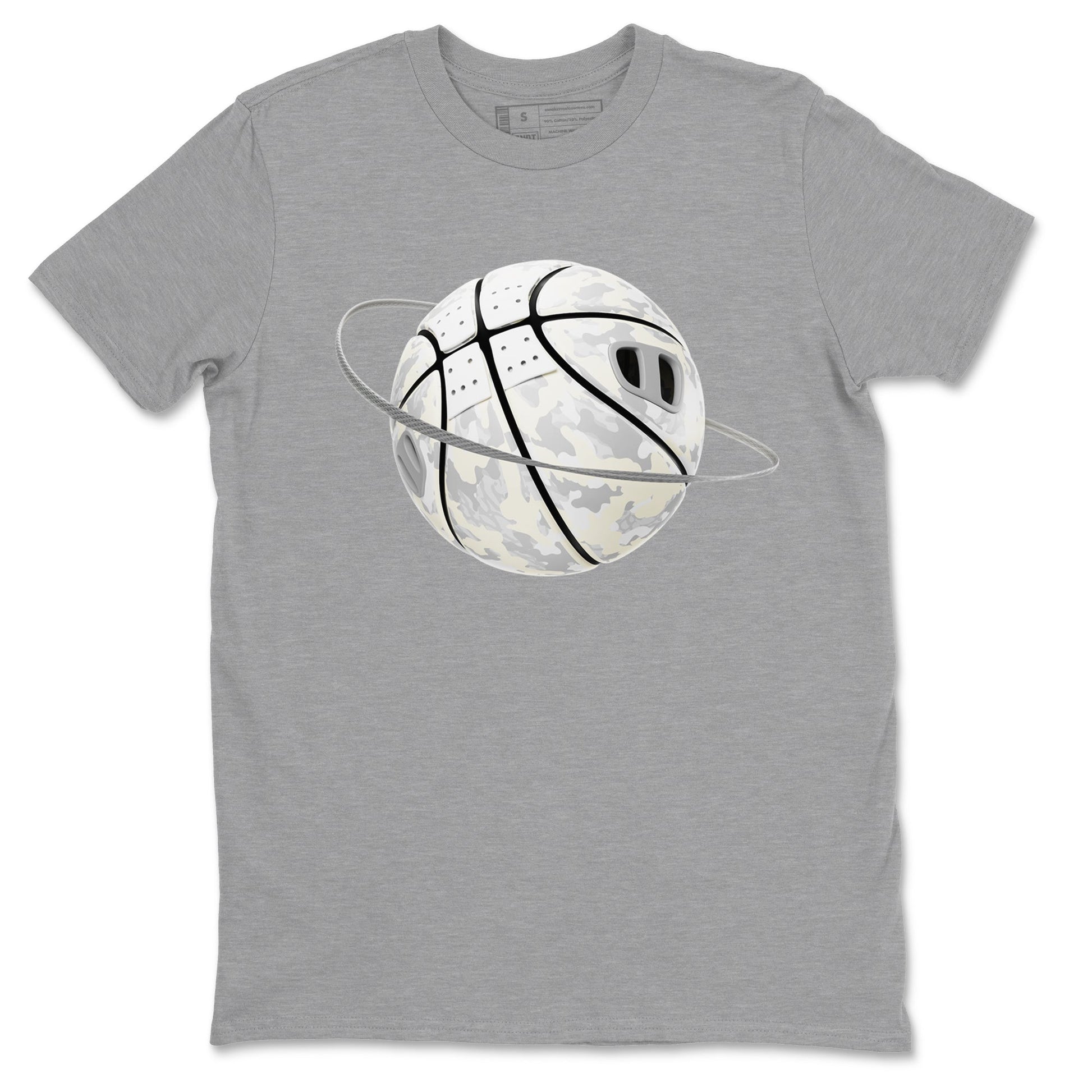 3s Ivory shirt to match jordans Camo Basketball Planet sneaker tees Air Jordan 3 Ivory SNRT Sneaker Release Tees unisex cotton Heather Grey 2 crew neck shirt