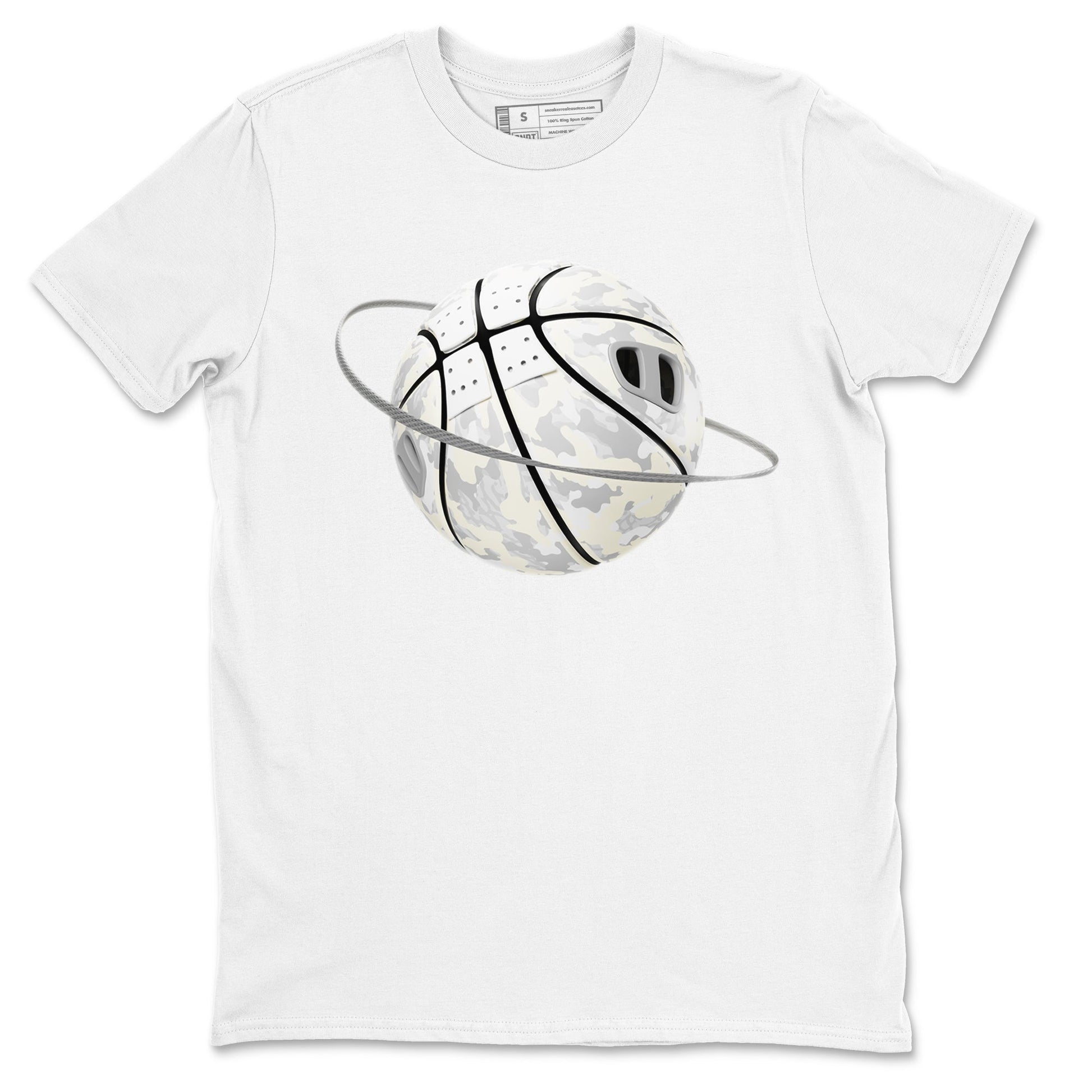 3s Ivory shirt to match jordans Camo Basketball Planet sneaker tees Air Jordan 3 Ivory SNRT Sneaker Release Tees unisex cotton White 2 crew neck shirt