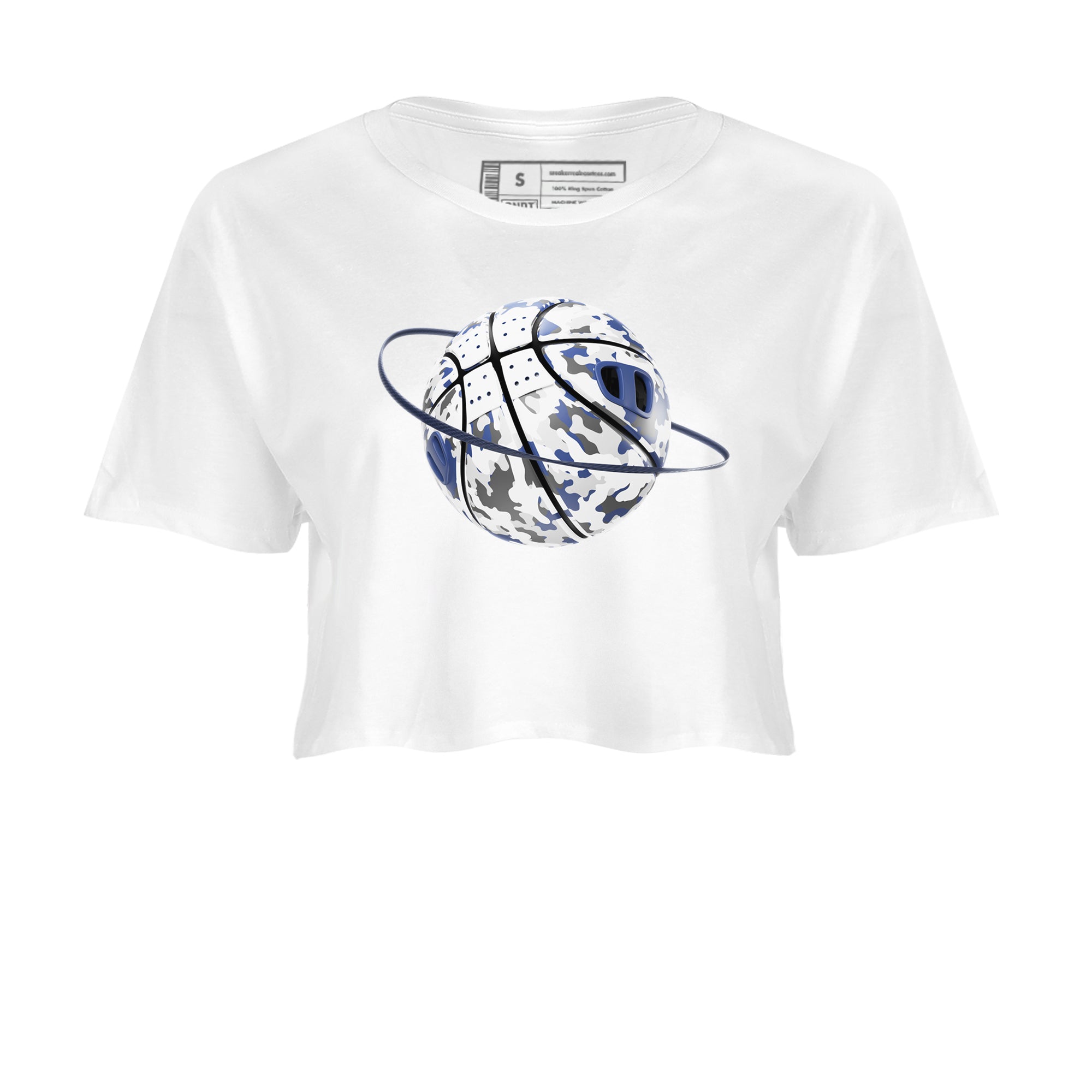 3s Midnight Navy shirt to match jordans Camo Basketball Planet sneaker tees AJ3 Midnight Navy SNRT Sneaker Release Tees White 2 crop length shirt