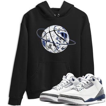 3s Midnight Navy shirt to match jordans Camo Basketball Planet sneaker tees AJ3 Midnight Navy SNRT Sneaker Release Tees unisex cotton Black 1 crew neck shirt