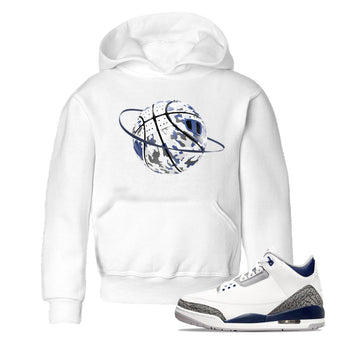 3s Midnight Navy shirt to match jordans Camo Basketball Planet sneaker tees AJ3 Midnight Navy SNRT sneaker release tees baby toddler White 1 cotton Shirt