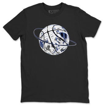 3s Midnight Navy shirt to match jordans Camo Basketball Planet sneaker tees AJ3 Midnight Navy SNRT Sneaker Release Tees unisex cotton Black 2 crew neck shirt