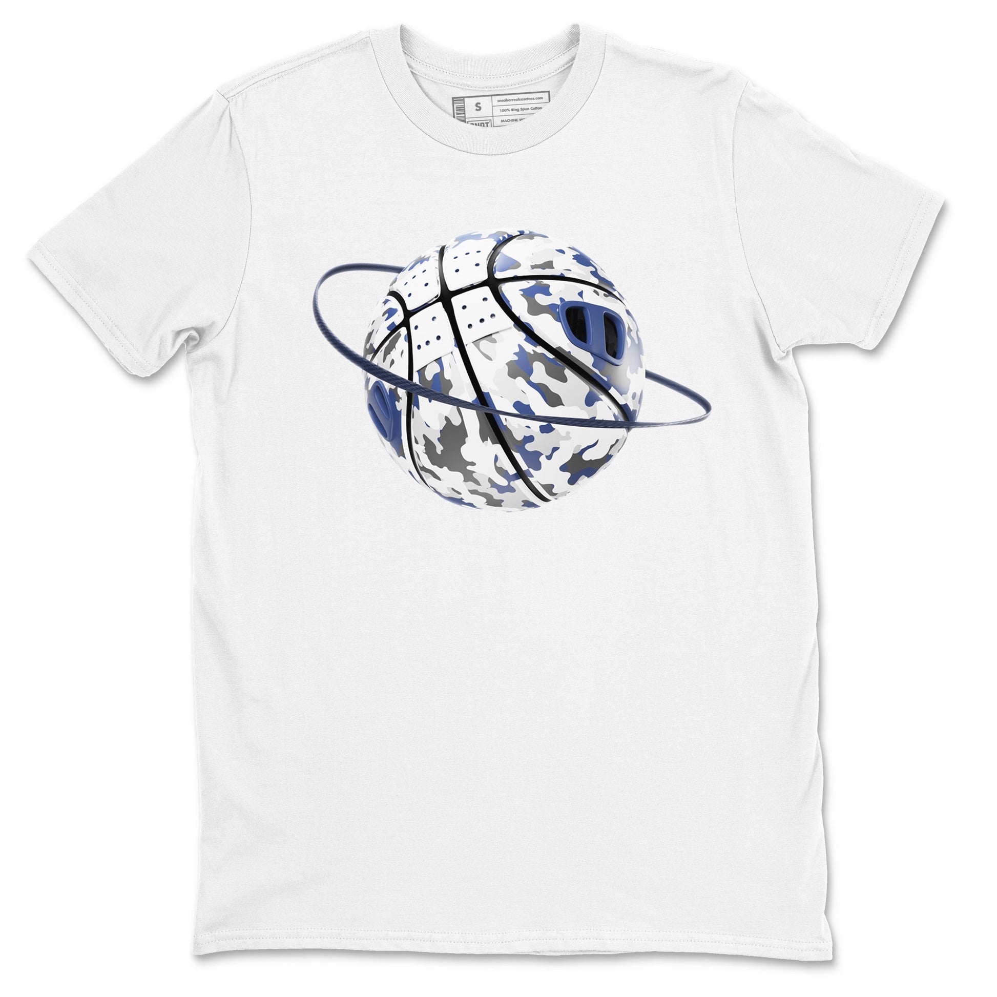 3s Midnight Navy shirt to match jordans Camo Basketball Planet sneaker tees AJ3 Midnight Navy SNRT Sneaker Release Tees unisex cotton White 2 crew neck shirt