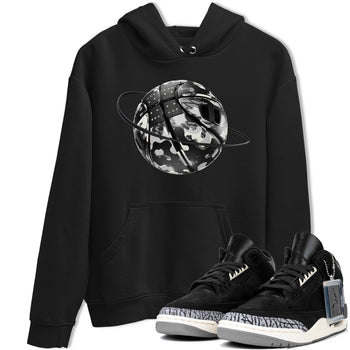 Air Jordan 3 Off Noir shirt to match jordans Camo Basketball Planet sneaker tees AJ3 Off Noir SNRT Sneaker Release Tees Unisex Black 1 T-Shirt