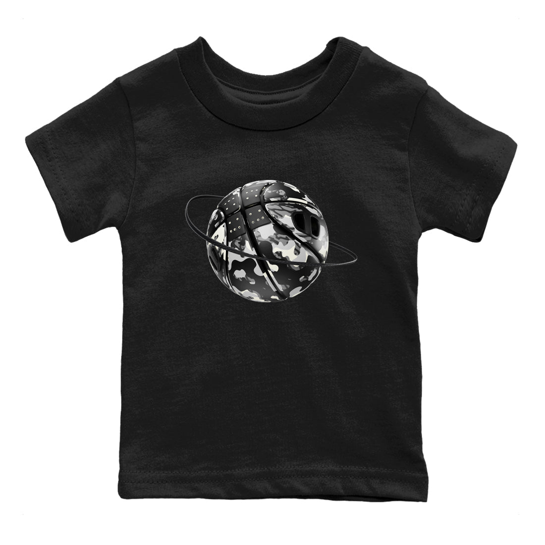 Air Jordan 3 Off Noir shirt to match jordans Camo Basketball Planet sneaker tees AJ3 Off Noir SNRT Sneaker Release Tees Baby Toddler Black 2 T-Shirt