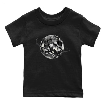 Air Jordan 3 Off Noir shirt to match jordans Camo Basketball Planet sneaker tees AJ3 Off Noir SNRT Sneaker Release Tees Baby Toddler Black 2 T-Shirt
