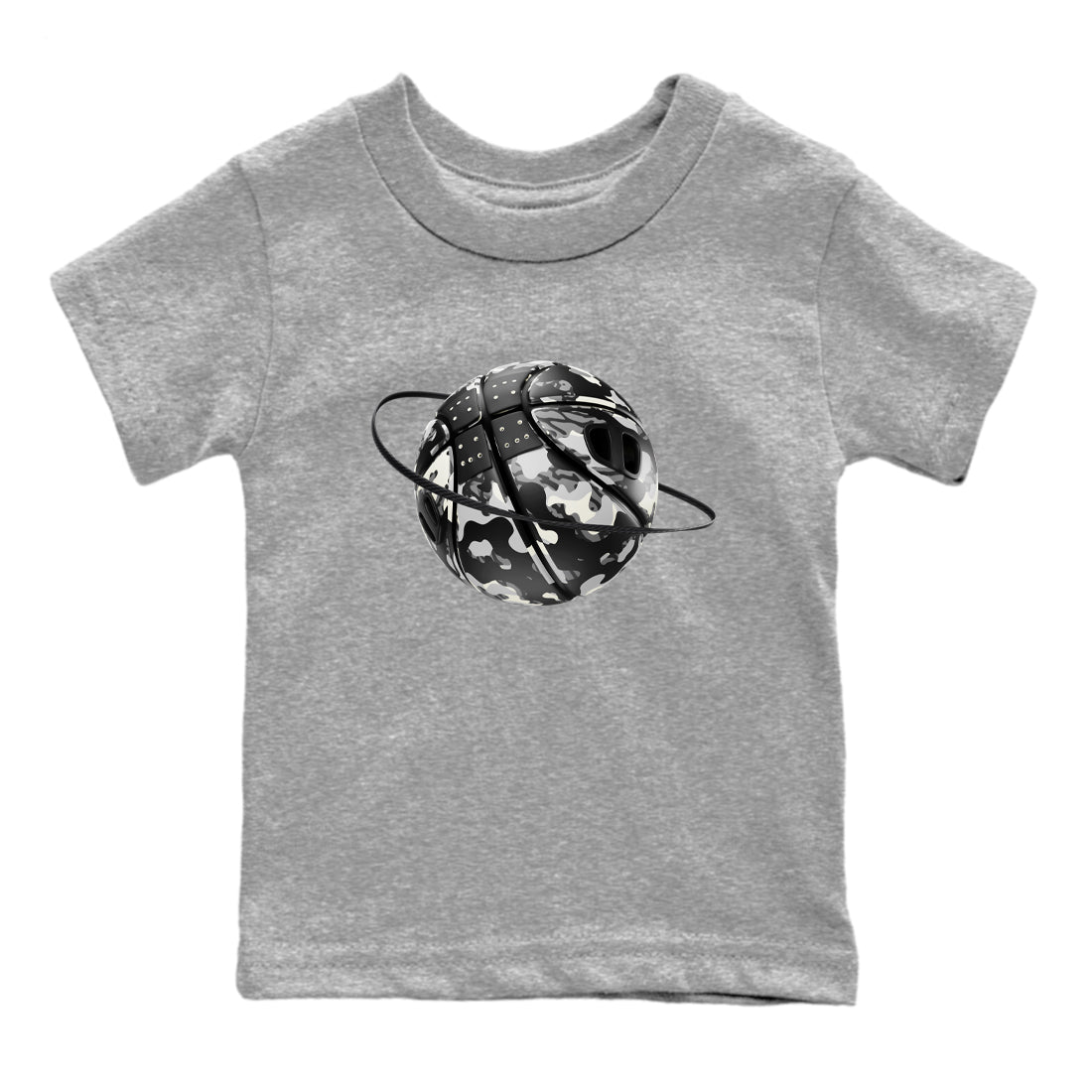 Air Jordan 3 Off Noir shirt to match jordans Camo Basketball Planet sneaker tees AJ3 Off Noir SNRT Sneaker Release Tees Baby Toddler Heather Grey 2 T-Shirt
