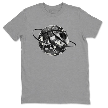 Air Jordan 3 Off Noir shirt to match jordans Camo Basketball Planet sneaker tees AJ3 Off Noir SNRT Sneaker Release Tees Unisex Heather Grey 2 T-Shirt