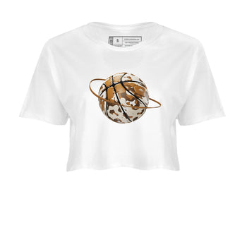 Air Jordan 3 Palomino shirt to match jordans Camo Basketball Planet sneaker tees AJ3 Palomino SNRT Sneaker Release Tees White 2 Crop T-Shirt