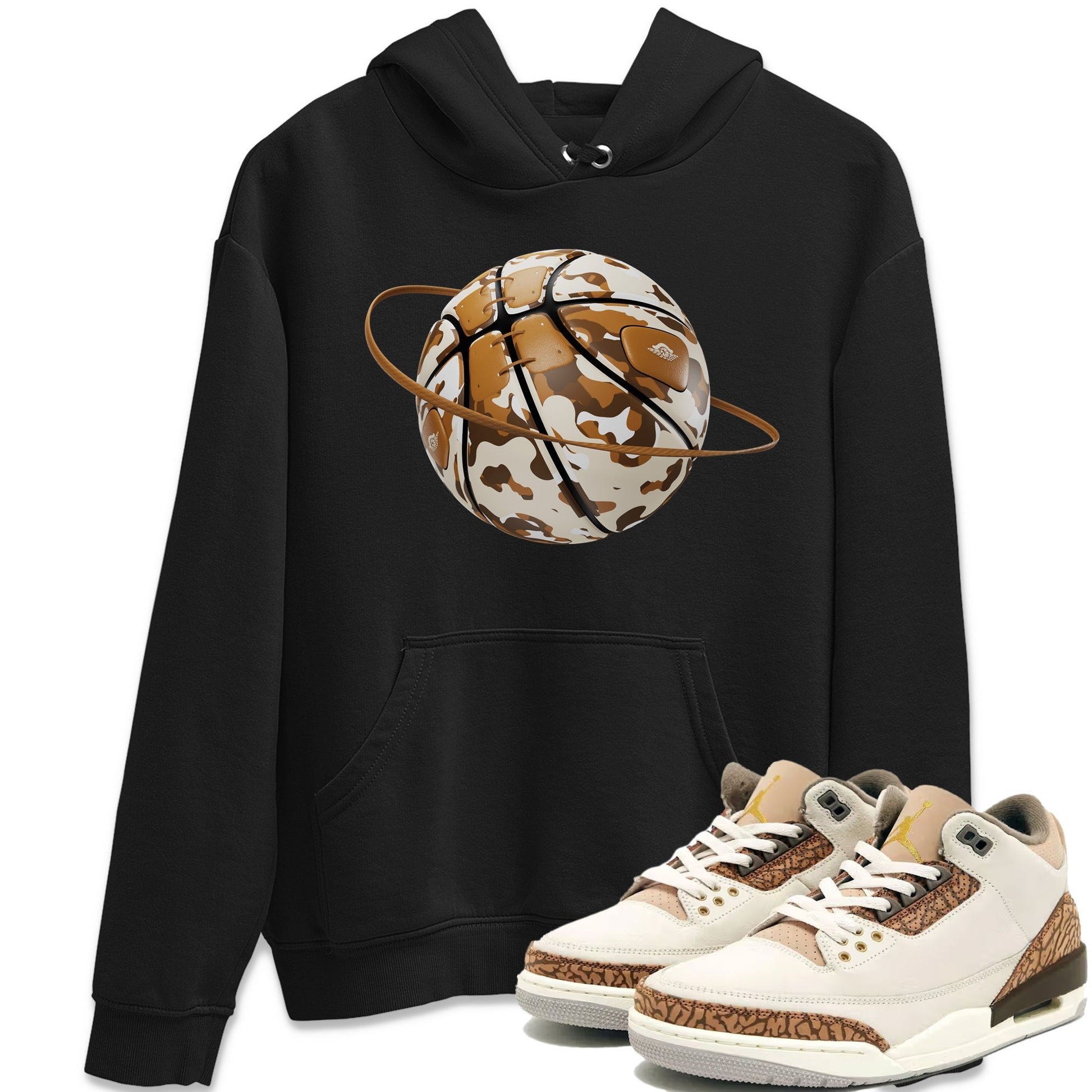 Air Jordan 3 Palomino shirt to match jordans Camo Basketball Planet sneaker tees AJ3 Palomino SNRT Sneaker Release Tees Unisex Black 1 T-Shirt