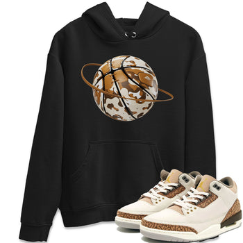 Air Jordan 3 Palomino shirt to match jordans Camo Basketball Planet sneaker tees AJ3 Palomino SNRT Sneaker Release Tees Unisex Black 1 T-Shirt