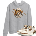 Air Jordan 3 Palomino shirt to match jordans Camo Basketball Planet sneaker tees AJ3 Palomino SNRT Sneaker Release Tees Unisex Heather Grey 1 T-Shirt