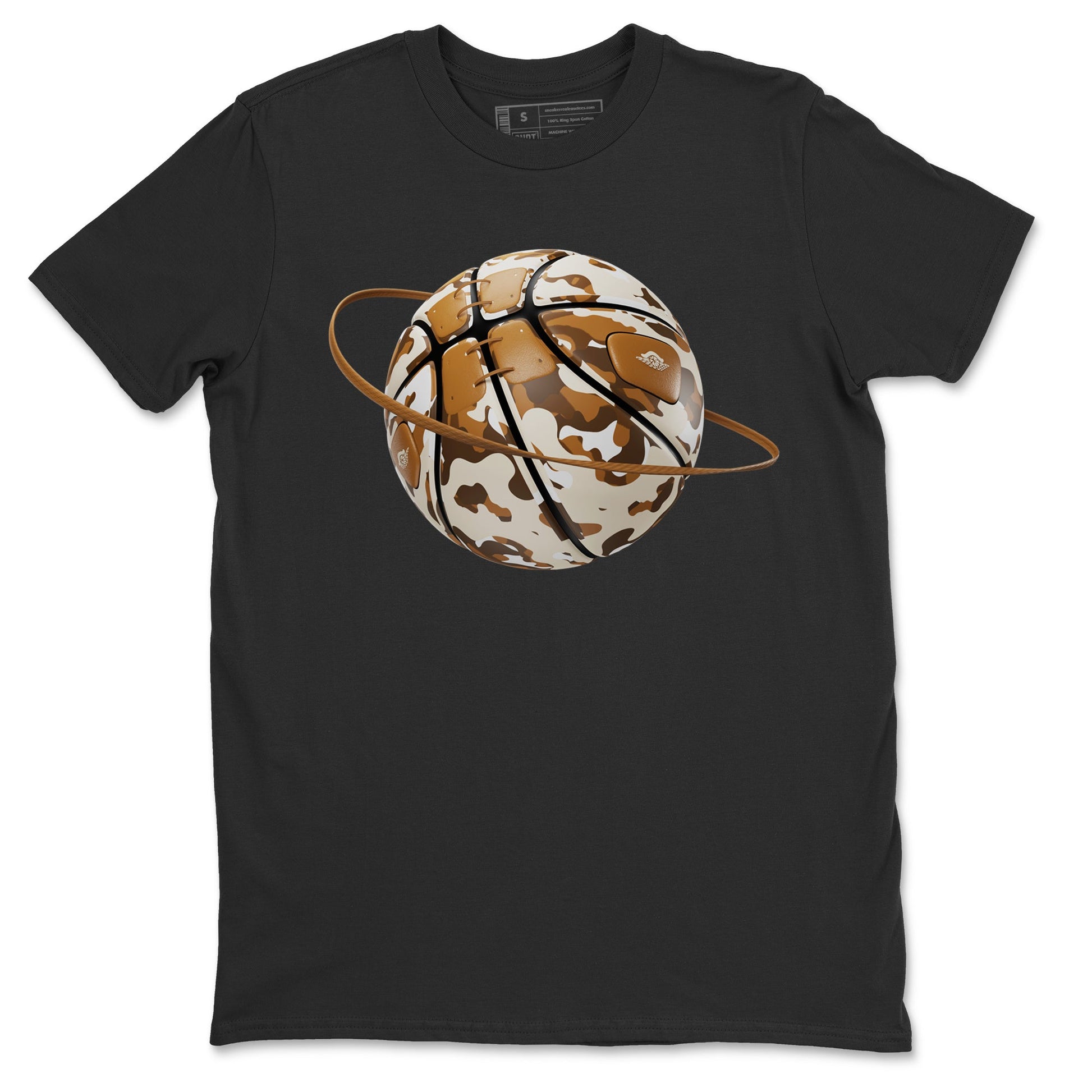 Air Jordan 3 Palomino shirt to match jordans Camo Basketball Planet sneaker tees AJ3 Palomino SNRT Sneaker Release Tees Unisex Black 2 T-Shirt