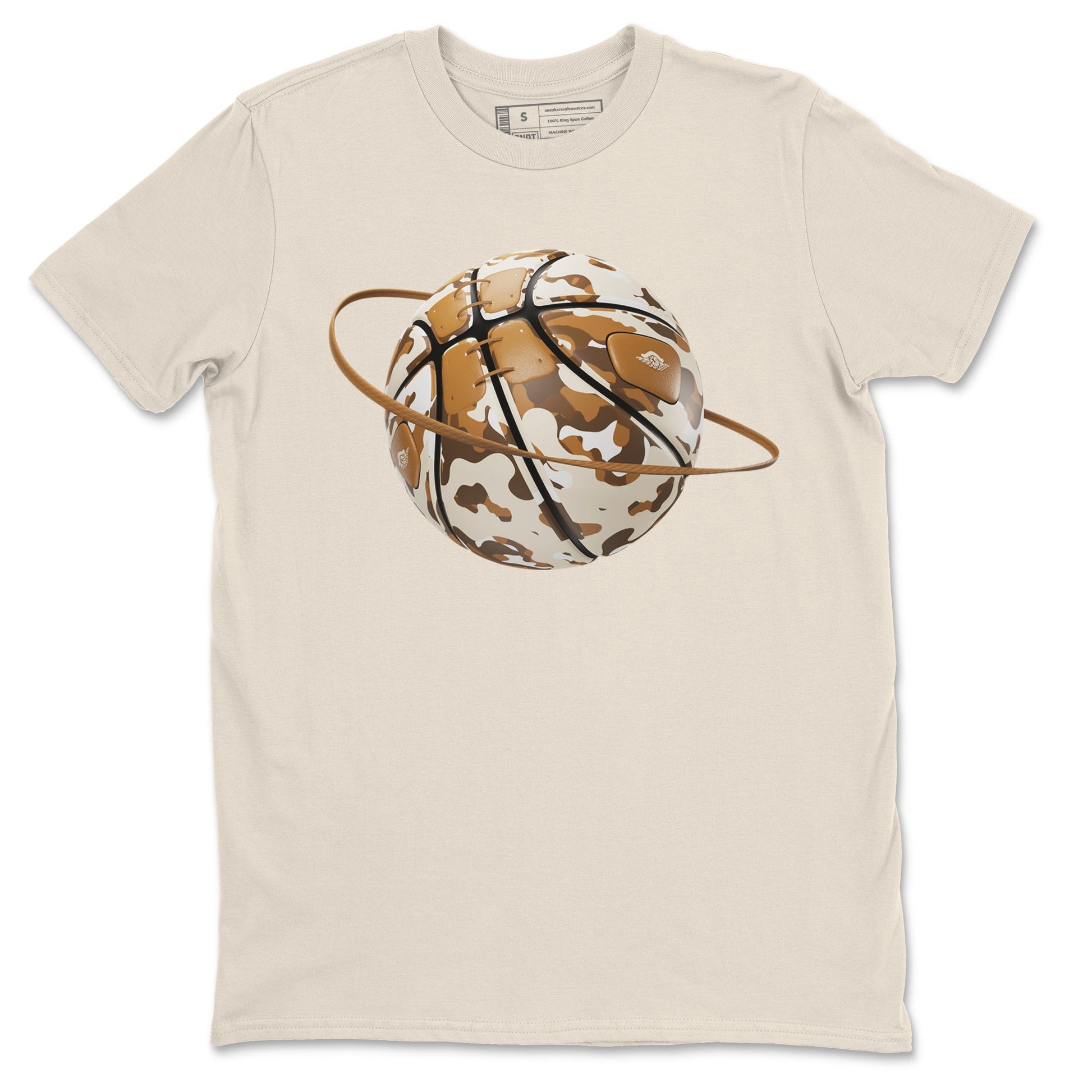 Air Jordan 3 Palomino shirt to match jordans Camo Basketball Planet sneaker tees AJ3 Palomino SNRT Sneaker Release Tees Unisex Natural 2 T-Shirt