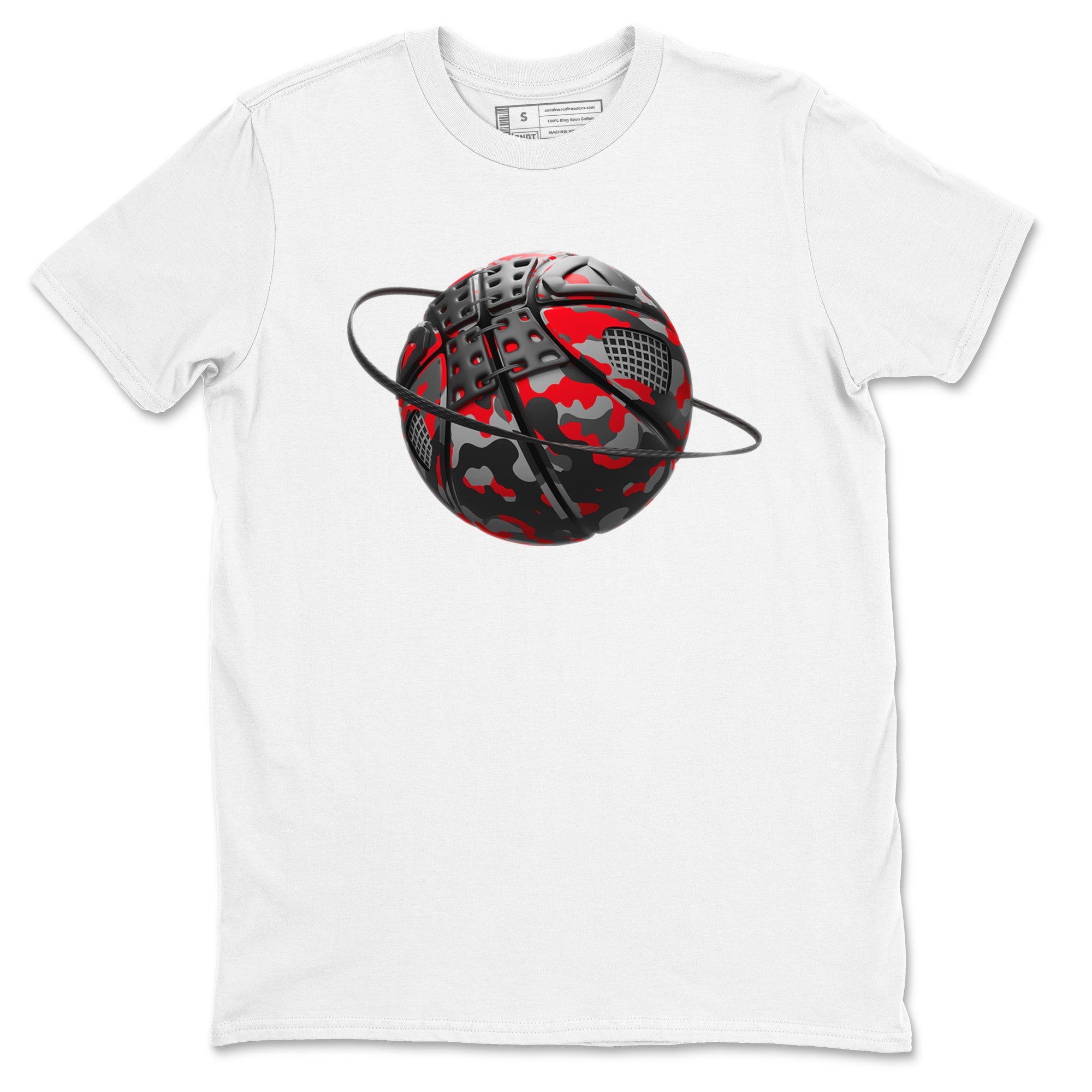 4s Bred Reimagined shirt to match jordans Camo Basketball Planet sneaker tees Air Jordan 4 Bred Reimagined SNRT Sneaker Release Tees Unisex White 2 T-Shirt